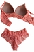 Conjunto Reforçado sem Aro com Renda Pêssego - comprar online