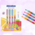 Kit de marca texto com quatro canetas coloridas Mentos com cheirinho, apresentando tons pastel.