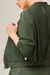 Casaco Cropped Manga Longa Verde Militar | POST CLASS - comprar online