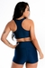 Cropped Liso e Short Liso Azul Marinho Conjunto | REF: LX224 - Selma Style