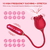 ￼Vibrador Rosa Sugador com Vibrador vai e vem, Clitóris Vagina e Anal Recarregável ZDB-ROSA na internet