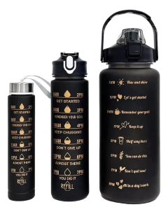 Set 3 Termo Botella Motivacional Con St - comprar en línea