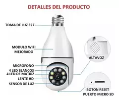 Cámara Bombillo De Seguridad Gira 360° en internet