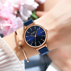 Reloj Curren 9081 Acero Mujer Elegante - YCS Variedades