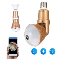 Cámara Bombillo Wifi 360° Nocturna