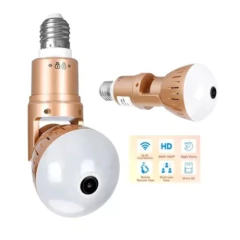 Cámara Bombillo Wifi 360° Nocturna - comprar en línea