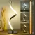 Lampara De Mesa de luz en forma de Espiral Moderna