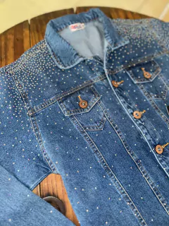 Jaqueta Jeans Pedraria - loja online