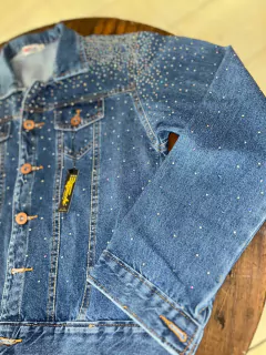 Jaqueta Jeans Pedraria na internet