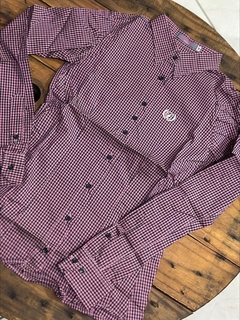 Camisa M/C Docks Western - Rosa e Verde - comprar online