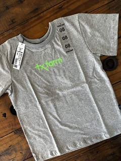Camiseta Texas Farm - Cinza e verde - comprar online