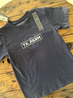Camiseta Texas Farm - Azul marinho com branco - comprar online
