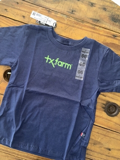 Camiseta Texas Farm - Azul com verde - comprar online