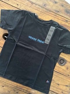Camiseta Texas Farm - Preto com azul - comprar online