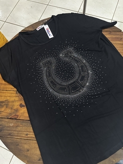 Camiseta Plus Size - Preta - comprar online