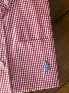 Camisa Austin Western M/C -Xadrez Pink e Branco na internet