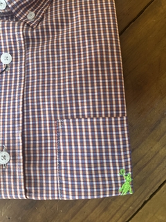 Camisa Austin Western M/C -Xadrez Vinho e Azul na internet