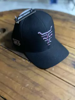 Boné Texas Farm Juvenil- preto/rosa bb