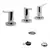 Griferia De Bidet 3 Agujeros Lever Cromo Fv Libby 295/39 Acabado Brillante