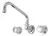 Grifo de pared para cocina 2 llaves FV 15 Allegro 0403.03/15 cromo - comprar online