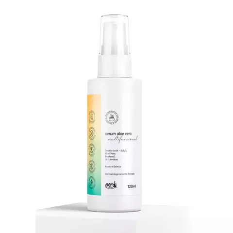 Sérum Aloe Vera Multifuncional com Ácido Lático: Rosto e Cabelo - Verdi Natural 120 ml - comprar online