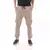 Calça Masculina Jogger Cargo Bege Com Bolsos E Cordão Ajustável - NEXUS SHOP