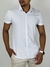 Camisa M/C Slim Fit Poliamida Branco - Zip-Off