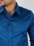 Camisa M/L Slim Fit Acetinada Azul - Paladho´s - Vip Homem Moderno