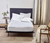 Pillow Top Grid Casal 1,40Mx1,90M Branco