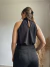 Blusa fluida em crepe Hannah Preta - comprar online