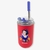 Copo Branca de Neve com canudo