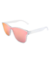 Óculos de Sol Malibu Branco Rosa Espelhado - comprar online