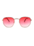 Óculos de Sol Hexagonal Rosa Degradê - Fortuna Sunglasses | Óculos de Sol Femininos de Qualidade 