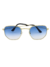 Óculos de Sol Hexagonal Azul Degradê - comprar online