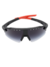 Óculos de Sol Speed Preto Vermelho Degradê - Fortuna Sunglasses | Óculos de Sol Femininos de Qualidade 