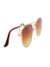 Óculos de Sol Hexagonal Marrom - Fortuna Sunglasses | Óculos de Sol Femininos de Qualidade 