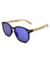 Óculos de Sol Tulum 2.0 Azul Espelhado - Fortuna Sunglasses | Óculos de Sol Femininos de Qualidade 