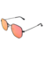 Óculos de Sol Hexagonal Vermelho Espelhado - Fortuna Sunglasses | Óculos de Sol Femininos de Qualidade 