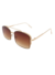 Óculos de Sol Vancouver Dourado Marrom - Fortuna Sunglasses | Óculos de Sol Femininos de Qualidade 