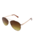 Óculos de Sol Aviador Dourado e Marrom - Fortuna Sunglasses | Óculos de Sol Femininos de Qualidade 