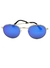 Óculos de Sol Circle Azul Espelhado - loja online