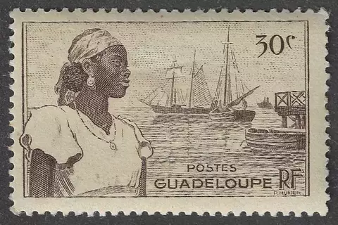 Guadalupe, 30c (Porto de Basse-Terre) - 1947
