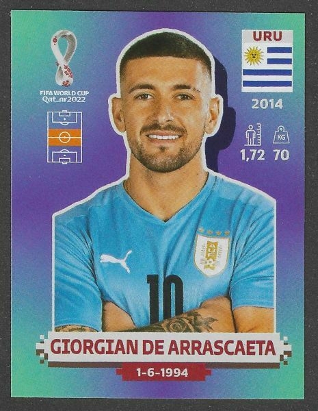 Uruguai - Giorgian de Arrascaeta (URU12) - comprar online