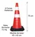 CONE DE OBRA COM BASE DE BORRACHA 75CM TIPO II - KTELI - loja online