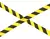 FITA ZEBRADA 200MTS PRETO E AMARELO - PLASTCOR - ROGI EPI