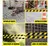 FITA ZEBRADA 100MTS PRETO E AMARELO - PLASTCOR - ROGI EPI