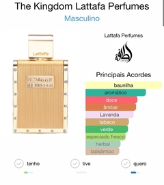 LATTAFA THE KINGDOM MASC EDP - 100ML na internet