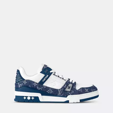 Louis Vuitton Trainer Low Monogram Denim Blue