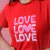 T-shirt Love Love Love - comprar online