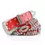 Totrust cinto de fivela larga para mulheres, vintage, strass, caveira, - loja online